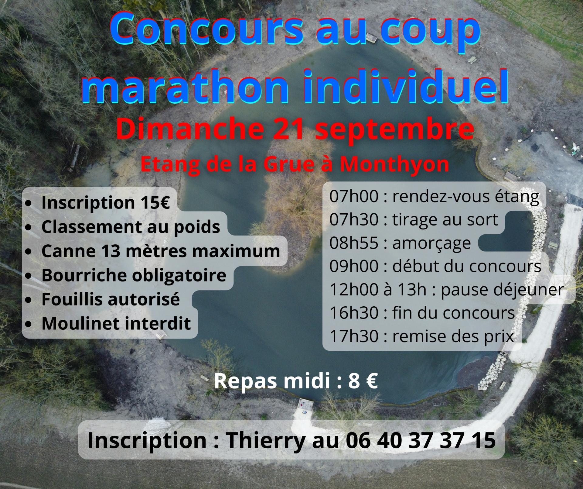 Concours marathon coup monthyon 21 septembre